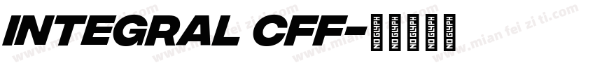 Integral CFF字体转换